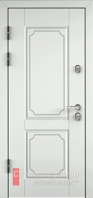 Стальная дверь Белая входная дверь МДФ №9 с отделкой МДФ ПВХ
